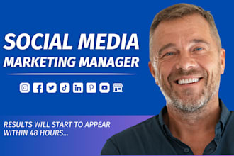 be your social media marketing manager