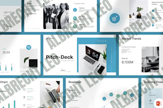 design your powerpoint presentation, pitch deck, template, google slides, ppt