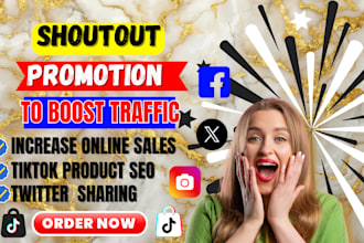 promote shoutout share website link to 85m USA UK twitter fb yt tiktok audience