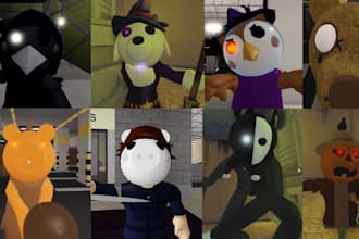 design  roblox ugc items and accessories, wearables models using blender