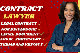 be your online lawyer, write legal contract, agreement, document, llc operating