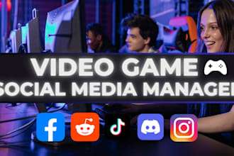 be your professional video game social media manager