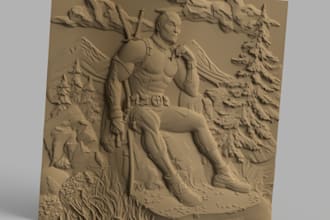 be 3d scullptor,bas relief 3d model,logo sculpt,wall design sculpt,stl for print