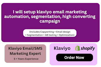 create high converting klaviyo email automation flows and targeted campaigns