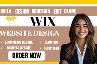 build wix site develop wix site revamp wix site update wix create, edit wix