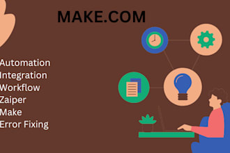 automation or integration using make and zapier integromat