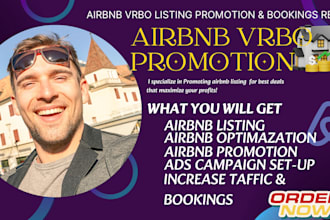 promote your airbnb and vrbo listings with effective marketing to boost bookings
