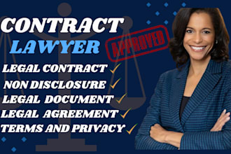 write legal contract, agreement, document, online lawyer, terms and condition