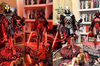 3d print and paint your model action figure superhero star wars miniature figure