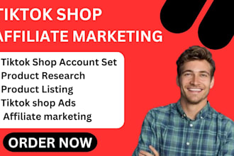 set up tiktok shop and manage tiktok shop ads affiliate marketing and boost sale