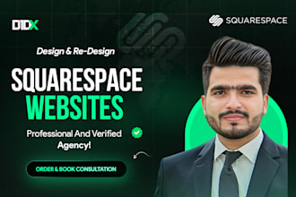 design and develop a professional squarespace website or redesign existing site