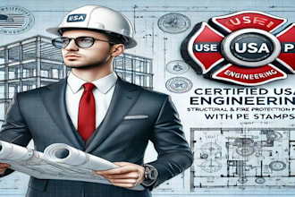 stamp and review structural engineering drawings for the USA