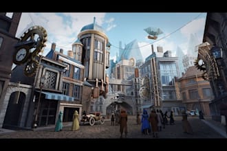 create a stunning 3d game environment with blender unreal engine design