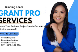 write a winning grant proposal, grant research and application, business plan
