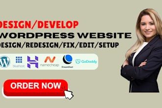 responsive wordpress website on bluehost hostinger namecheap dreamhost godaddy