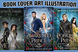 do fantasy book cover romance book cover ebook cover kdp cover illustration