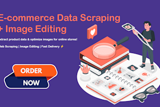 manually scrape e commerce products data and images