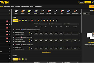 build a custom sport bet website, fantasy sport bet website, gamble website