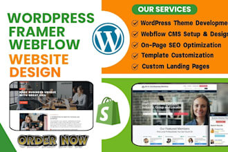 design wordpress wix framer website webflow crocoblocks landing page website