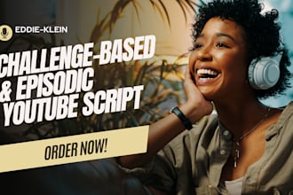 challenge based youtube script in the style of mrbeast, episodic video scripts