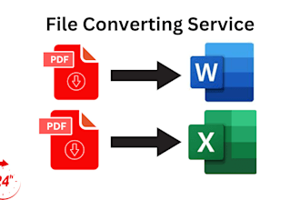 convert PDF to word, google docs, and data entry services