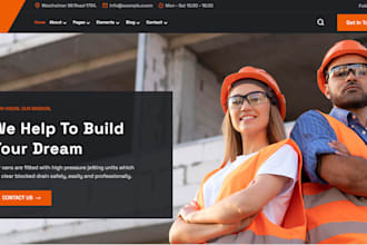 design construction website roofing website hvac contractor plumbing website