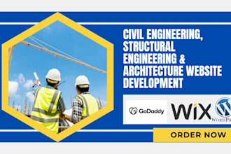 design civil engineering website, structural engineering, architecture website