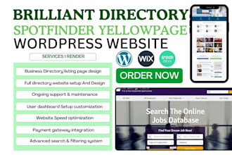 design directory website spotfinder yellowpages cuisine city guide crocoblocks