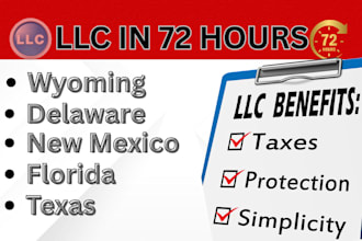 create llc USA llc formation wyoming llc delaware llc service llc registration