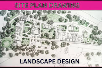 draw site plan, plot plan, layout plan of your property for city permit