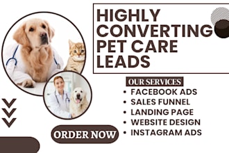 generate dog training dog grooming pet care pet website lead pet service leads