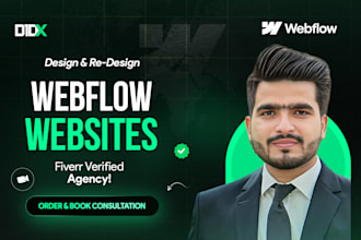 design, develop or convert figma to webflow website animations  3d interactions