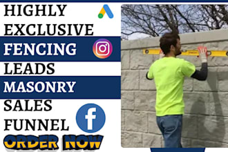 generate stucco leads fencing leads mansory leads concrete leads sales funnel