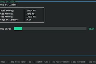 develop a terminal application in rust