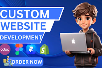 do full stack backend front end odoo figma shopify framer website development