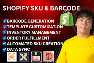 setup shopify sku barcode yanet syncx sku auto ms barcodeman stocksavvy cts ar