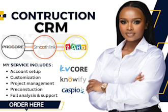 do construction management CRM follow up boss boldtrail kvcore caspio knowify