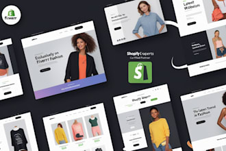 design a modern clothing and fashion shopify store or website