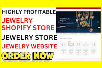 design profitable jewelry shopify store jewelry accessories jewelry website