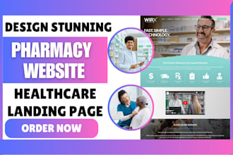 design stunning pharmacy website clinic hospital healthcare pharmaceutical web