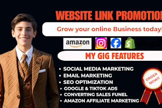 do affiliate marketing, clickbank promotion, and boost sales on shopify