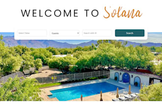 design airbnb website vacation rental hotel booking  website using crocoblock