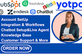 set up automate and train you on hubspot CRM including data entry and workflows