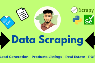 scrape data from website using python, selenium, and scrapy