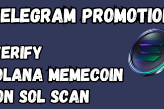 do token metadata, verify your solana meme coin on sol scan, telegram promotion