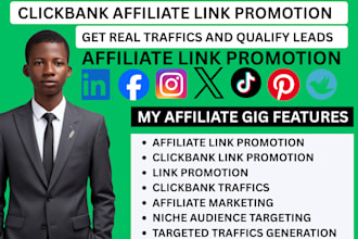 do affiliate marketing, clickbank promotion, link promotion for traffic