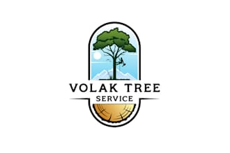 design beautiful bad ass tree removal logo