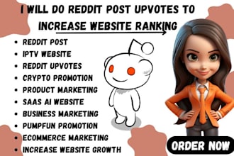 do reddit post upvote for ai model, ecommerce website, onlyfans link, saas page