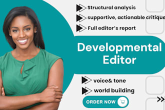 be your first choice manuscript developmental editor