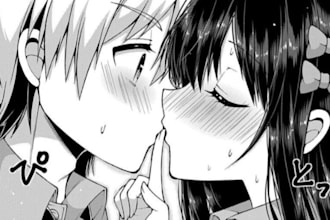 sfw nsfw anime comic in anime manga style, comic book art, fanart, comic page